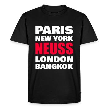 Neuss - T-shirt Premium bio Homme - noir - Devant - Nico (187cm)