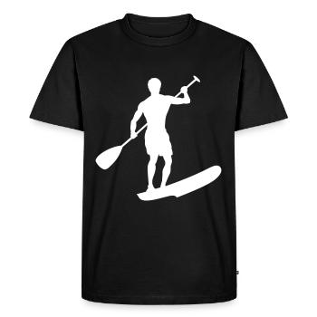 Conception de l’athlète SUP - T-shirt Premium bio Homme - noir - Devant - Nico (187cm)
