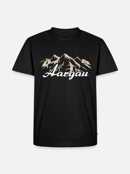 Aargau Switzerland Home Gift - Men's Premium Organic T-Shirt - black