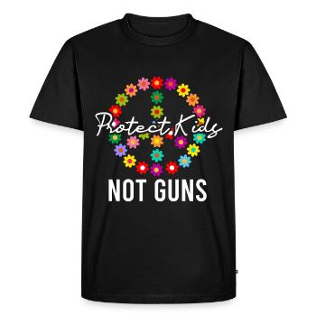 Protect Kids Not Guns - Men's Premium Organic T-Shirt - black - Front - Nico (187cm)