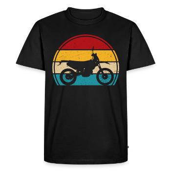 Supercross rétro motocross - T-shirt Premium bio Homme - noir - Devant - Nico (187cm)