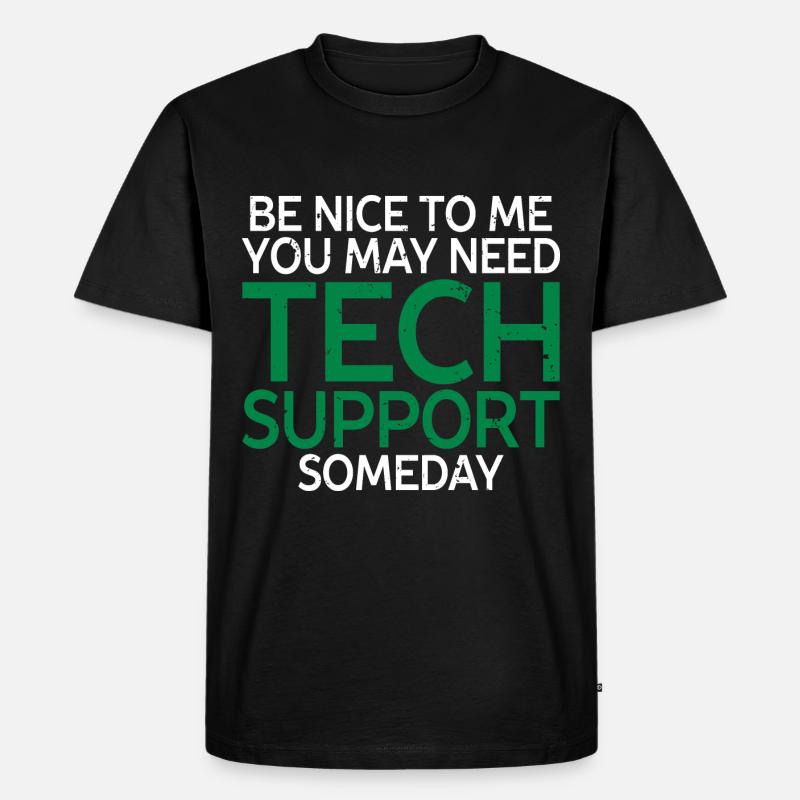 programmierer, evolution, computer, nerd - Männer Premium Bio T-Shirt - Schwarz