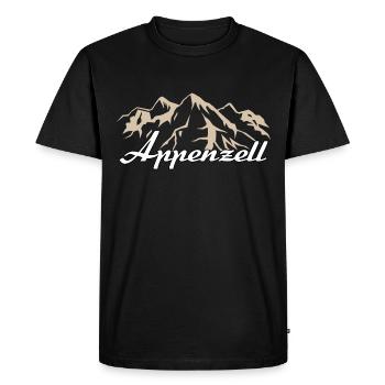 Appenzell Switzerland Home Canton Gift - Men's Premium Organic T-Shirt - black - Front - Nico (187cm)