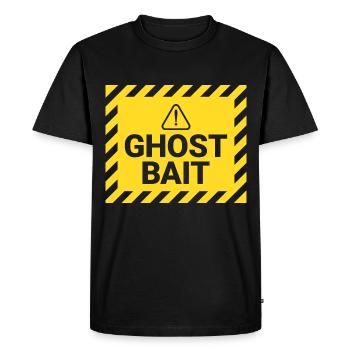Appât fantôme d’enquêteur paranormal - T-shirt Premium bio Homme - noir - Devant - Nico (187cm)