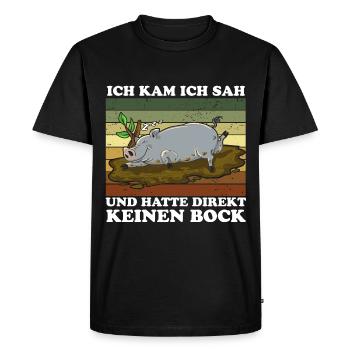 I came, I saw and I didn't feel like it right away - Men's Premium Organic T-Shirt - black - Front - Nico (187cm)