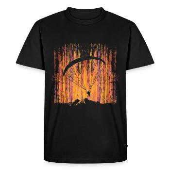 Paraglider Paragliding Mountain Sports Paraglider Pilot - Men's Premium Organic T-Shirt - black - Front - Nico (187cm)