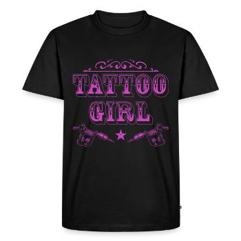 Tatouage Liebhbaber Encré Tatouage Artiste Cadeau - T-shirt Premium bio Homme - noir - Devant - Nico (187cm)