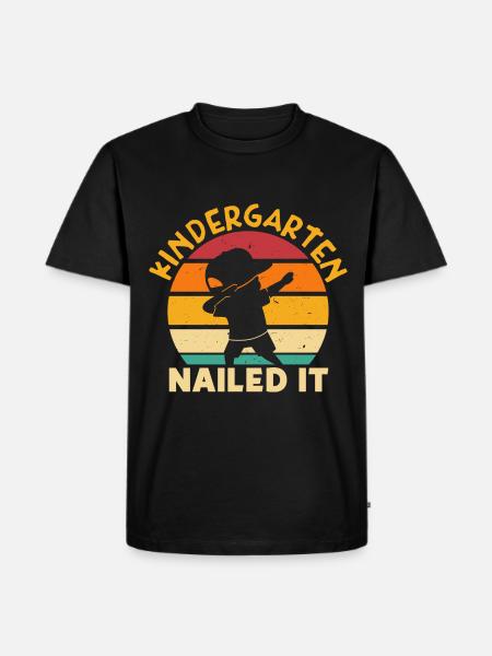 Kindergarten Nailed It - Männer Premium Bio T-Shirt - Schwarz