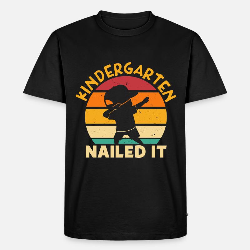 Kindergarten Nailed It - Männer Premium Bio T-Shirt - Schwarz