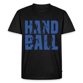 Handball Player Dabbing HandballEr Sport Gift - Men's Premium Organic T-Shirt - black - Front - Nico (187cm)