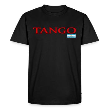Tango - Men's Premium Organic T-Shirt - black - Front - Nico (187cm)