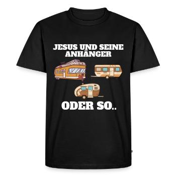 Jesus and his followers Or something like that - Men's Premium Organic T-Shirt - black - Front - Nico (187cm)