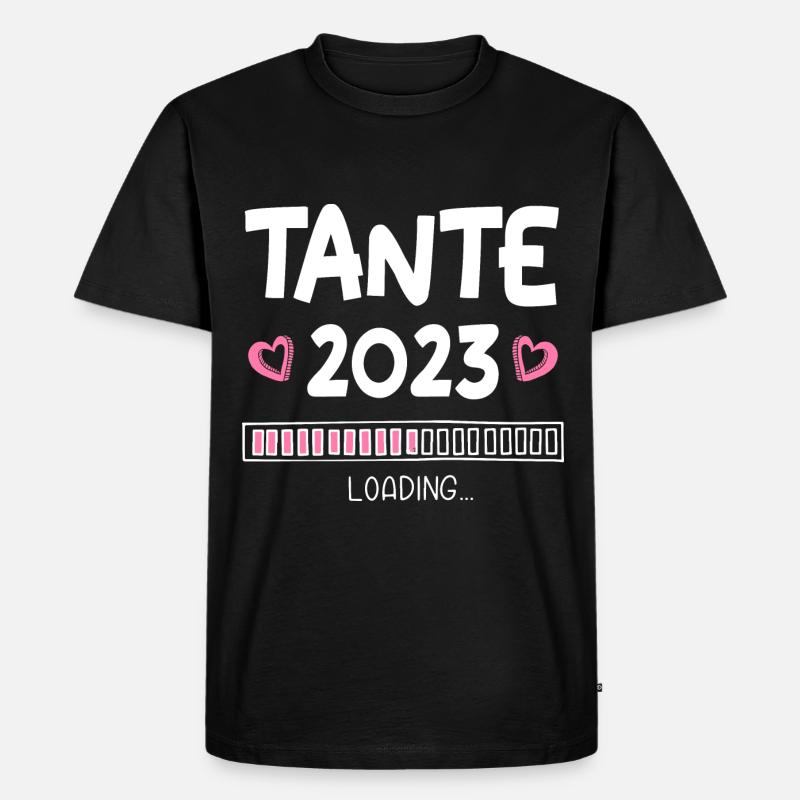 Tante 2023 Loading - Männer Premium Bio T-Shirt - Schwarz