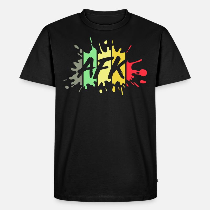 AFK Pride - Männer Premium Bio T-Shirt - Schwarz