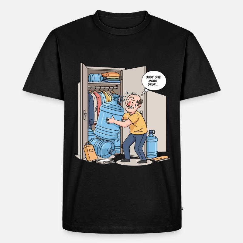 Nur ein weiterer Tropfen... - Männer Premium Bio T-Shirt - Schwarz