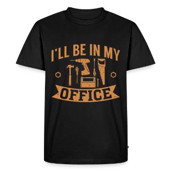 Charpentier & Charpentier Profession Menuiserie Cadeaux - T-shirt Premium bio Homme - noir - Devant - Nico (187cm)