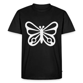 Papillon protection de la nature insecte protection de l’environnement - T-shirt Premium bio Homme - noir - Devant - Nico (187cm)