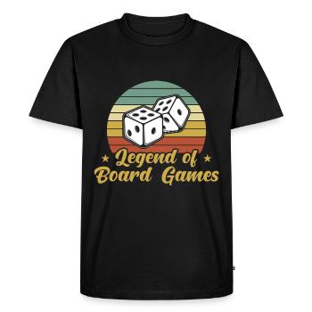 Board Game Nerd Gifts Board Games - Men's Premium Organic T-Shirt - black - Front - Nico (187cm)