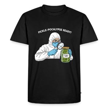 Pickle-pocalypse prêt ! - T-shirt Premium bio Homme - noir - Devant - Nico (187cm)