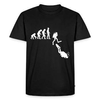 Scuba Diving Evolution - Men's Premium Organic T-Shirt - black - Front - Nico (187cm)
