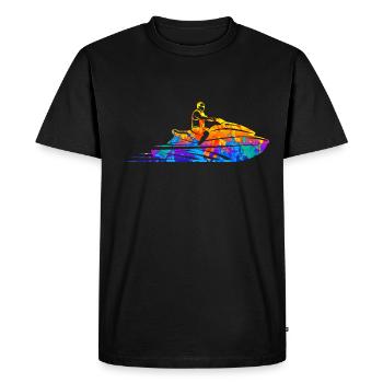 Jetski Jet Ski Water Sports - Men's Premium Organic T-Shirt - black - Front - Nico (187cm)