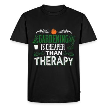 Jardiniers amateurs, jardiniers de fruits et légumes - T-shirt Premium bio Homme - noir - Devant - Nico (187cm)