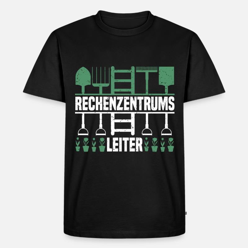 Rechenzentrumsleiter Rechen & Leiter Garten - Männer Premium Bio T-Shirt - Schwarz