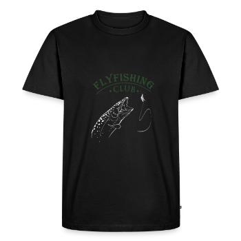 Flyfishing Club fly fishing - Men's Premium Organic T-Shirt - black - Front - Nico (187cm)