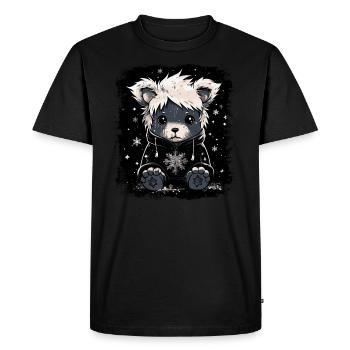 Cute Emo Teddy Bear - Men's Premium Organic T-Shirt - black - Front - Nico (187cm)