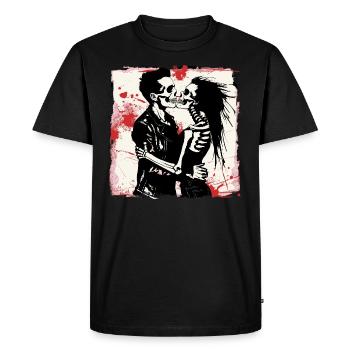 L’amour éternel du rock’n roll - T-shirt Premium bio Homme - noir - Devant - Nico (187cm)