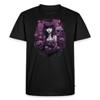 Emo HorrorFille - T-shirt Premium bio Homme - noir - Devant - Nico (187cm)