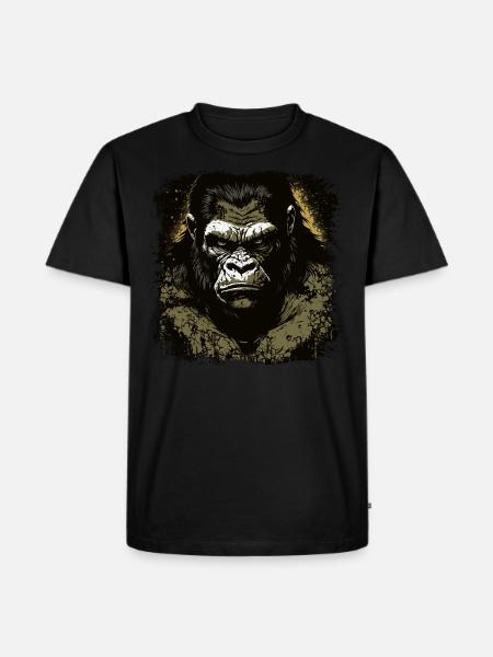 Gorilla - Men's Premium Organic T-Shirt - black