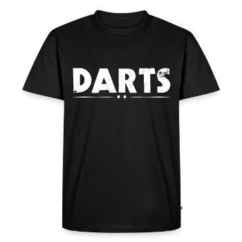 Fléchettes Joueur de fléchettes - T-shirt Premium bio Homme - noir - Devant - Nico (187cm)