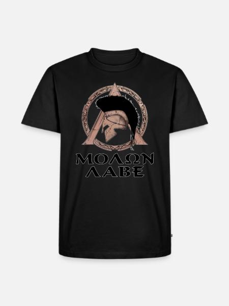 Molon Labe - Men's Premium Organic T-Shirt - black