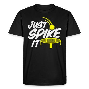 Roundnet Spike Ball Spikeball Fun - T-shirt Premium bio Homme - noir - Devant - Nico (187cm)