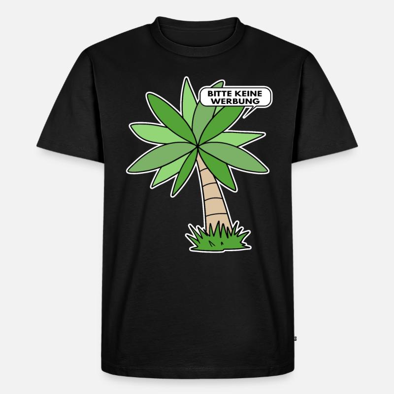 Bitte keine Werbung - Männer Premium Bio T-Shirt - Schwarz