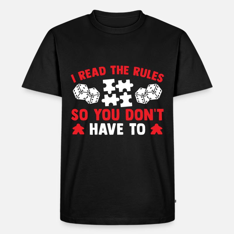 Brettspiel Nerd Geschenke Board Games - Männer Premium Bio T-Shirt - Schwarz