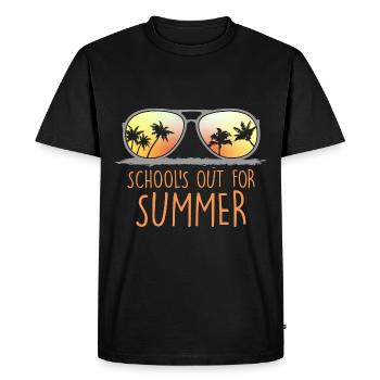 Schools Out For Summer - Men's Premium Organic T-Shirt - black - Front - Nico (187cm)