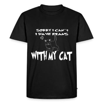 My cat is the best of all - Men's Premium Organic T-Shirt - black - Front - Nico (187cm)