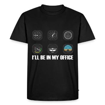 Airplane Pilot Flying Pilot Pilot Gift - Men's Premium Organic T-Shirt - black - Front - Nico (187cm)