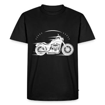Motorcycle - motorbike / Biker - Good old Times - Men's Premium Organic T-Shirt - black - Front - Nico (187cm)