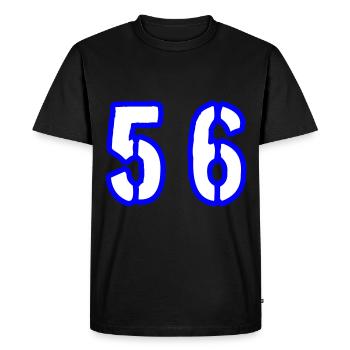 56 Number Symbol - Men's Premium Organic T-Shirt - black - Front - Nico (187cm)