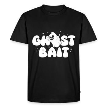 Appât fantôme Chasseur de fantômes mignon halloween design - T-shirt Premium bio Homme - noir - Devant - Nico (187cm)