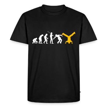 Breakdance - T-shirt Premium bio Homme - noir - Devant - Nico (187cm)