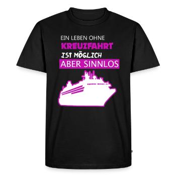 Cruise Shirt • Shipping • Ship Mechanic - Men's Premium Organic T-Shirt - black - Front - Nico (187cm)