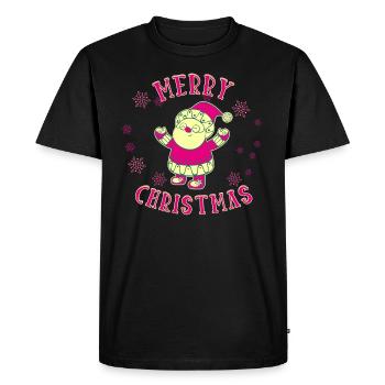 Père noël joyeux noël noël - T-shirt Premium bio Homme - noir - Devant - Nico (187cm)