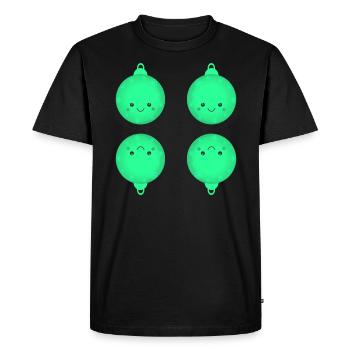 Beautiful Christmas Baubles Christmas Tree Balls - Men's Premium Organic T-Shirt - black - Front - Nico (187cm)