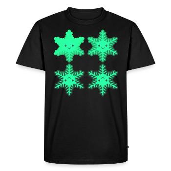 Étoiles de Noël Noël - T-shirt Premium bio Homme - noir - Devant - Nico (187cm)