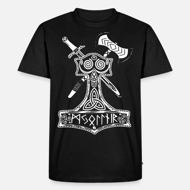 Thor - Männer Premium Bio T-Shirt - Schwarz