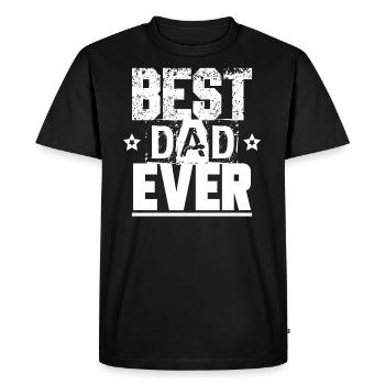 Meilleur papa meilleur papa - T-shirt Premium bio Homme - noir - Devant - Nico (187cm)